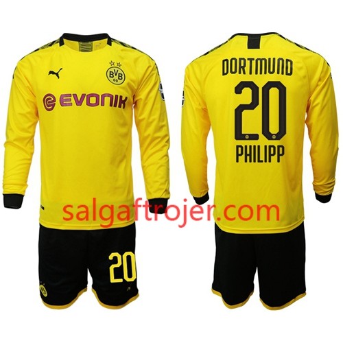 Borussia Dortmund Fodboldtrøjer Philipp 20 Børn Hjemmebanesæt 2019/20 Langærmet Borussia Dortmund Fodboldtrøjer Philipp 20 Børn Hjemmebanesæt 2019/20 Langærmet